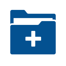 A folder with a plus icon